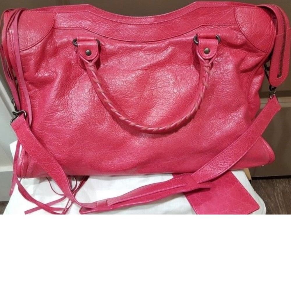 BALENCIAGA CLASSIC CITY BAG HOT PINK - Picture 2 of 8